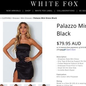 brand new black dress size small